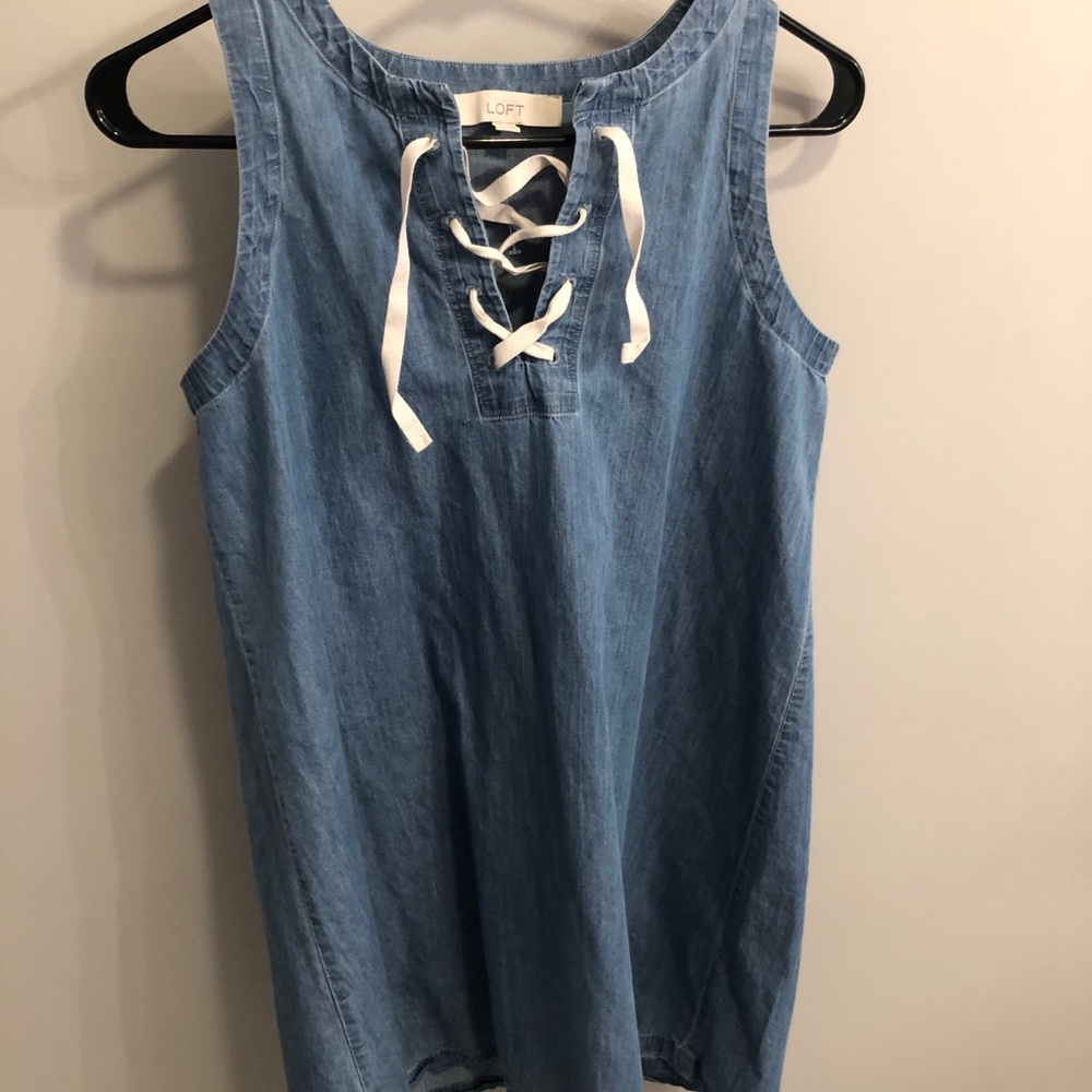 Loft Chambray Dress